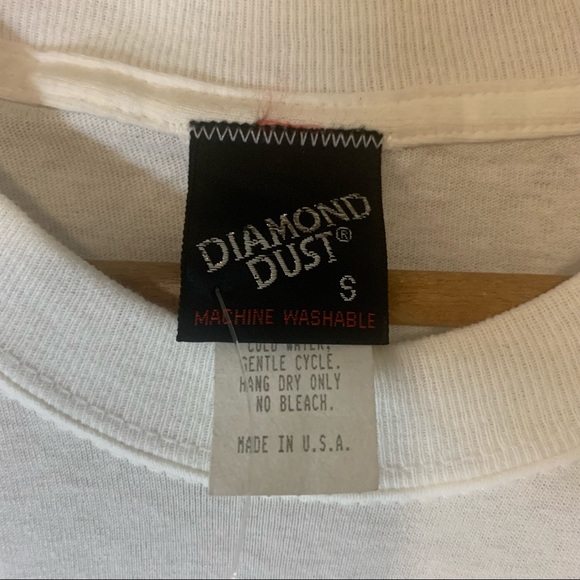 New Vintage Diamond Dust Tropical Palm Tree Beach Ocean Tshirt - Picture 6 of 8